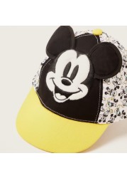 Disney Mickey Mouse Detail Baseball Cap with Adjustable Strap