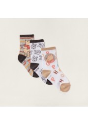 Disney Winnie The Pooh Print Socks - Set of 3