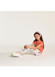 Disney Daisy Duck Print Leggings with Elasticised Waistband