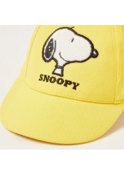 Disney Snoopy Embroidered Cap with Elastic Closure