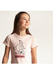 Bambi Print Short Sleeve T-shirt and Pyjama Set