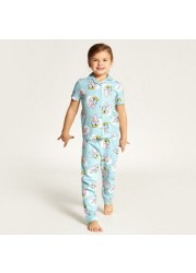 Disney Daisy Duck Print Shirt and Full Length Pyjama Set