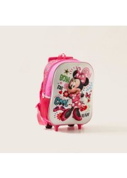 Disney Minnie Mouse Print 3-Piece Trolley Backpack Set