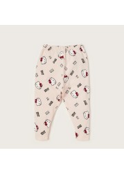 Sanrio Hello Kitty Print Leggings with Elasticated Waistband - Set of 2