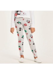 Disney All-Over Minnie Mouse Print Leggings with Elasticated Waistband