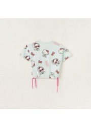 Sanrio Printed Top with Tie-Ups and Sequin Embellishments