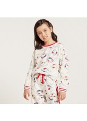 Sanrio All-Over Hello Kitty Print Pullover with Long Sleeves