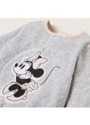 Disney Minnie Mouse Themed Closed Feet Sleepsuit with Long Sleeves