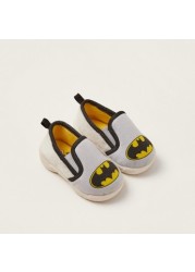 Batman Print Baby Shoes with Pull Tabs