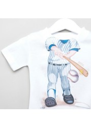 Just Add A Kid Printed T-shirt with Short Sleeves