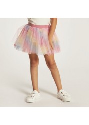 Charmz Glittery Tutu Skirt with Elasticated Waistband