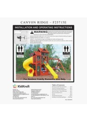 Kidkraft Canyon Ridge Wooden Swing Playset