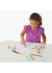 Melissa and Doug Deluxe Happy Handle Stamp Set