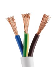 Oshtraco 3-Core Flexible Copper Cable Roll (4 mm x 1 m, Sold Per Meter)