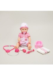 Simba New Born Baby Doll with Doctor Accessories Playset