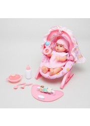 Nursery Baby Doll Playset with 5-in-1 Accessories