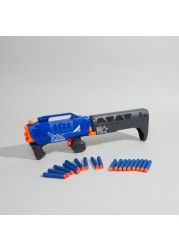 Blaze Storm Manual Soft Dart Gun with 20-Piece Dart Bullets