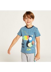 Juniors Graphic Print T-shirt and Pyjama Set