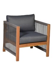 Monterrey Acacia Chair Set W/Cushions Generic (71 x 66 x 64/76 cm, 2 Pc.)