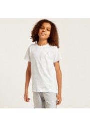 Expo 2020 All-Over Printed T-shirt with Crew Neck and Short Sleeves