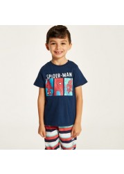 Spider-Man Print T-shirt and Pyjama Set