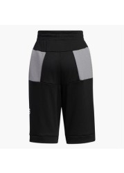 adidas Logo Print Shorts with Elasticised Waistband