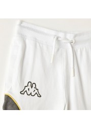 Kappa Logo Detail Shorts with Drawstring Closure and Pockets