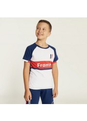 FIFA Printed Round Neck T-shirt and Shorts Set