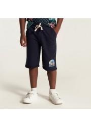 Juniors Solid Shorts with Drawstring Closure and Pockets