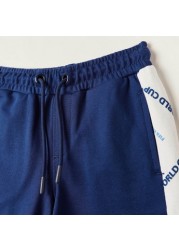 FIFA Panelled Shorts with Drawstring Closure and Pockets