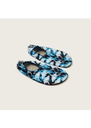 Slipstop Shark Print Slip-On Shoes