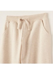 Juniors Solid Knit Pants with Pockets and Drawstring Closure