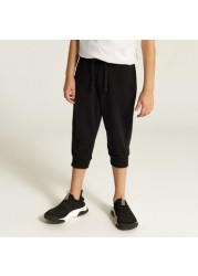 Juniors Solid Joggers with Drawstring Closure and Pockets