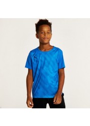 PUMA Printed T-shirt with Crew Neck and Short Sleeves