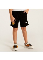 PUMA Printed Shorts with Elasticised Waistband and Pockets