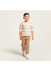 Juniors Solid Pants with Drawstring Closure and Pockets