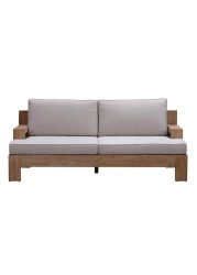 Joshua 2-Seater Acacia Wood Sofa W/Cushion Generic (175 x 80 x 64 cm)