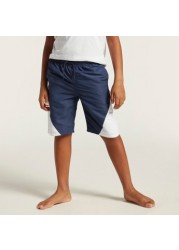 Juniors Panelled Shorts with Pockets and Elasticated Waistband