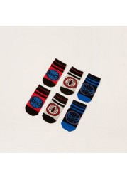 Spider-Man Textured Ankle Length Socks - Set of 3