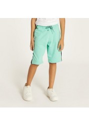 Juniors Panelled Shorts with Drawstring Closure and Pockets