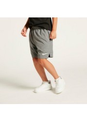 Nike Solid Shorts with Elasticated Waistband and Pockets