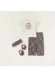 Juniors Printed 4-Piece Clothing Set