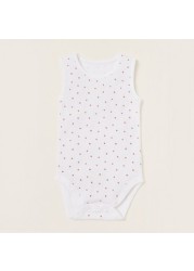 Juniors Printed Sleeveless Bodysuit - Set of 5