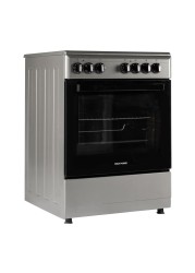 Wolf Power WGR6060CERMF Electric Cooker (60 cm, 4 Burners, Silver)