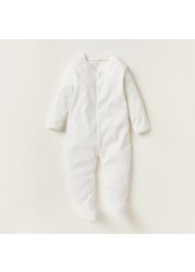 Love Earth Solid Sleepsuit with Long Sleeves - Set of 3