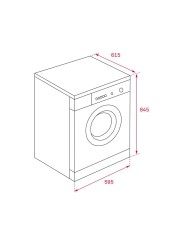 Teka 8 kg Freestanding Front Load Condenser Dryer, TKS 850 C