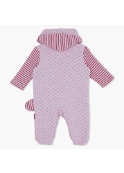 Juniors Printed Sleepsuit with Hood