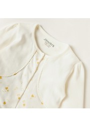 Juniors Printed Sleepsuit with Long Sleeves