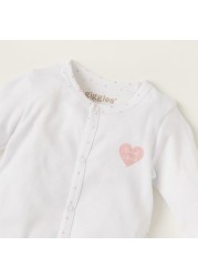 Giggles Printed Closed Feet Sleepsuit with Long Sleeves