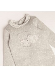 Giggles All-Over Printed Closed Feet Sleepsuit with Long Sleeves